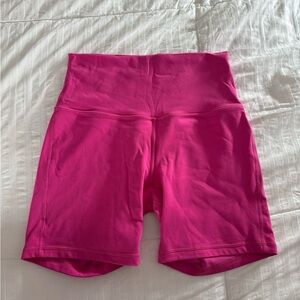 lululemon align high-rise biker short 6” sonic pink